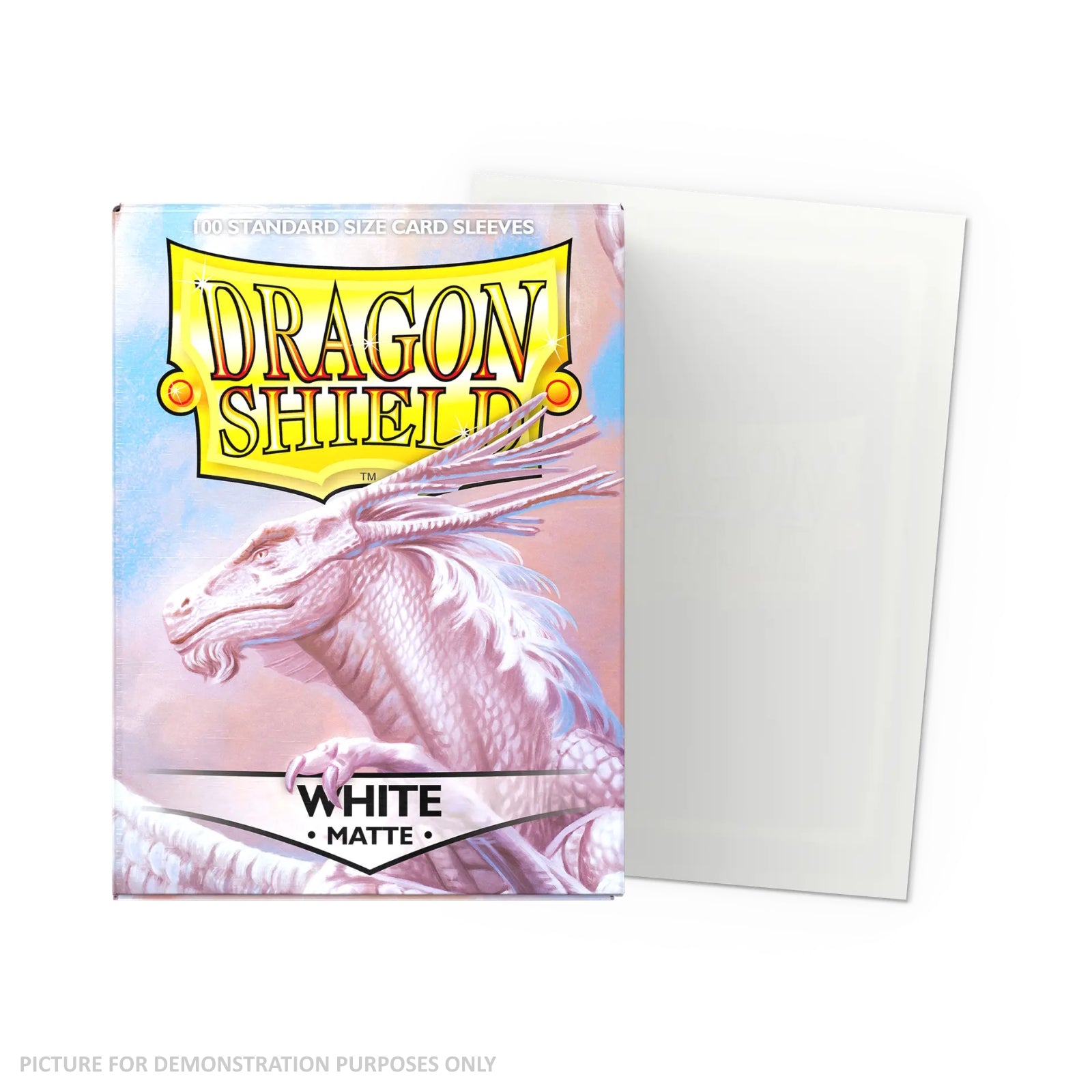 Dragon Shield 100 Standard Size Card Sleeves - Matte White
